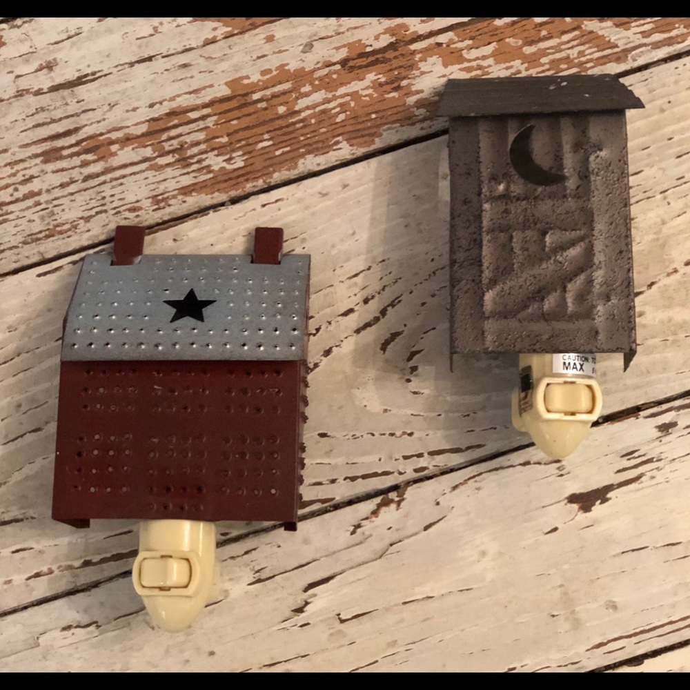 Country Style Tin Night Lights (2)